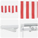 Cortina Retractabilă Manual Roșu și Alb 350 x 250 cm - WALTI WALTI