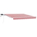 Cortina Retractabilă Manual Roșu și Alb 350 x 250 cm - WALTI WALTI