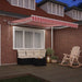 Cortina Retractabilă Roșu și Alb 350 x 250 cm - WALTI WALTI