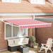 Cortina Retractabilă Manual Roșu și Alb 350 x 250 cm - WALTI WALTI