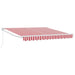 Cortina Retractabilă Manual Roșu și Alb 350 x 250 cm - WALTI WALTI