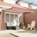 Cortina Retractabilă Manual Roșu și Alb 350 x 250 cm - WALTI WALTI