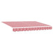 Cortina Retractabilă Manual Roșu și Alb 350 x 250 cm - WALTI WALTI