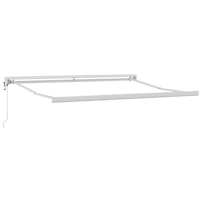 Copertină Roșu și Alb 350 x 250 x 165 cm Poliester și Aluminiu - WALTI WALTI