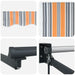 Cortina Retractabilă Manual Multicolour 350 x 250 cm - WALTI WALTI