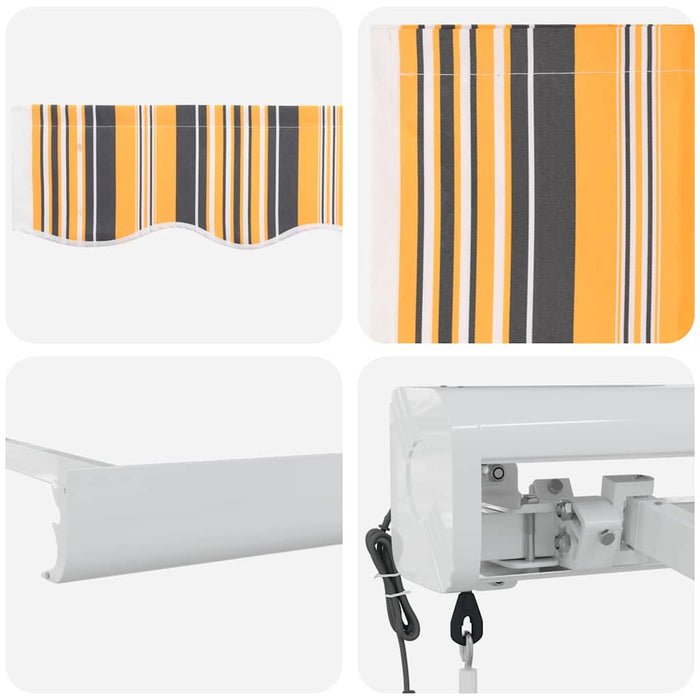 Copertină Multicolour 350 x 250 x 165 cm Poliester și Aluminiu - WALTI WALTI