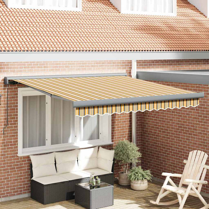 Markiza Retractabilă Manuală , cu dungi colorate, 350 x 250 cm - WALTI WALTI