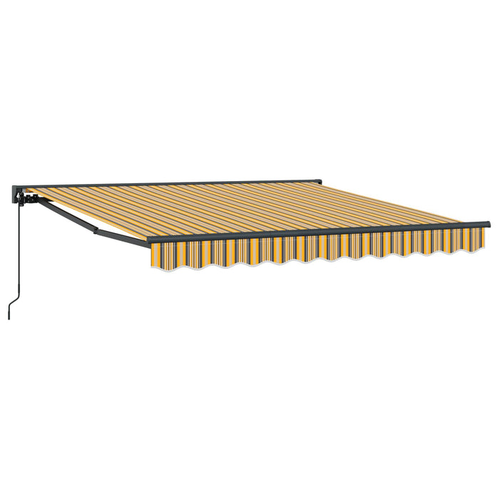 Cortina Retractabilă Manual Galben și gri 350 x 250 cm - WALTI WALTI