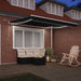 Cortina Retractabilă Negru 350 x 250 cm Poliester și metal - WALTI WALTI