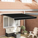 Cortina Retractabilă Negru 350 x 250 cm Poliester și oțel - WALTI WALTI