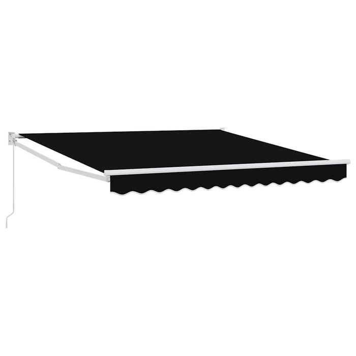 Cortina Retractabilă Negru 350 x 250 cm Poliester și Aluminiu - WALTI WALTI