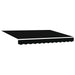 Cortina Retractabilă Negru 350 x 250 cm Poliester și Aluminiu - WALTI WALTI