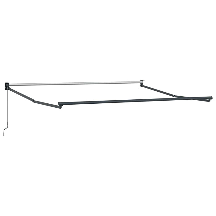 Cortina Retractabilă Negru 350 x 250 cm Poliester și Aluminiu - WALTI WALTI