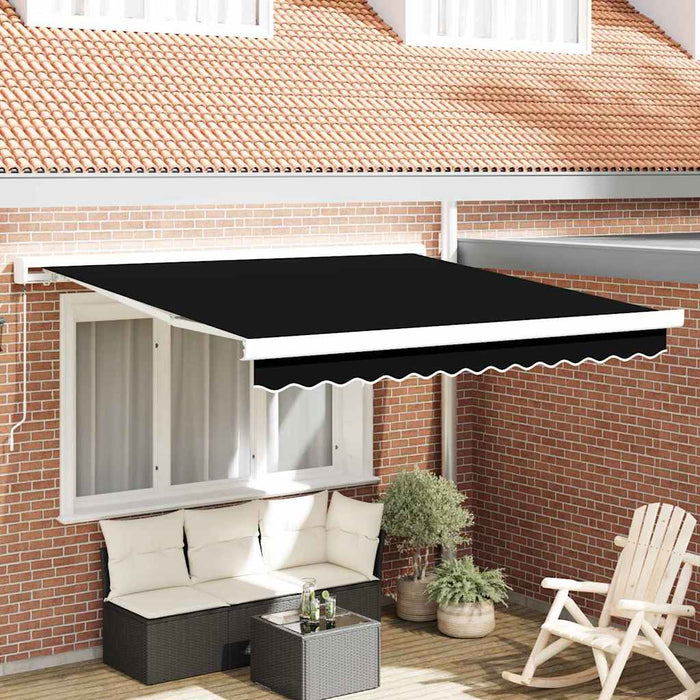 Cuvertura retractabilă manuală neagră, 350x250 cm - WALTI WALTI
