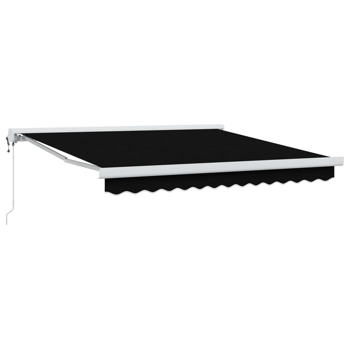 Copertină Negru 350 x 250 x 165 cm Poliester și Aluminiu - WALTI WALTI