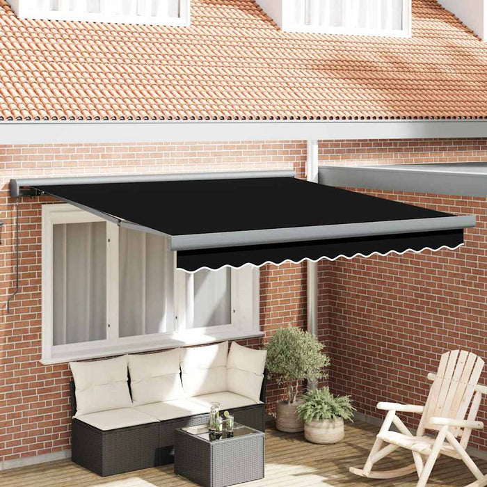 Pânză Retractabilă Manuală Neagră 350x250 cm - WALTI WALTI