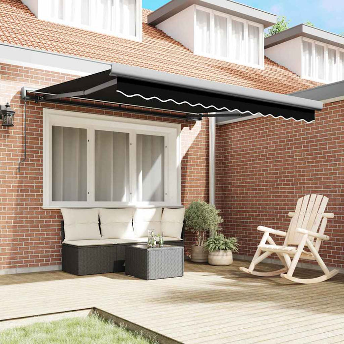 Pânză Retractabilă Manuală Neagră 350x250 cm - WALTI WALTI