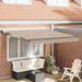 Cortina Retractabilă Bej 350 x 250 cm Poliester și Aluminiu - WALTI WALTI