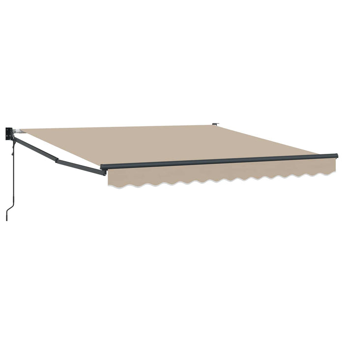 Cortina Retractabilă Bej 350 x 250 cm Poliester și Aluminiu - WALTI WALTI