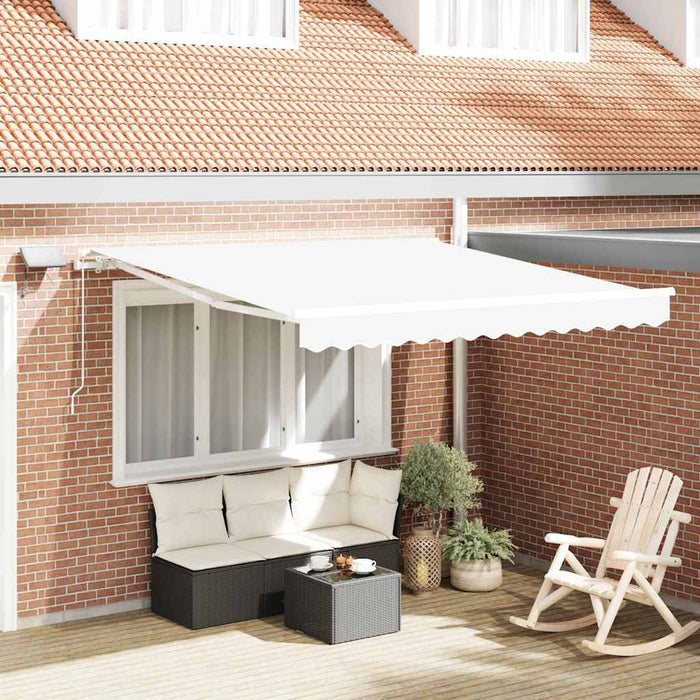 Cortina Retractabilă Alb 350 x 250 cm Material textil și oțel - WALTI WALTI