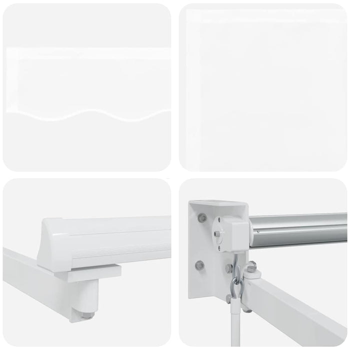 Cortina Retractabilă Alb 350 x 250 cm Poliester și Aluminiu - WALTI WALTI