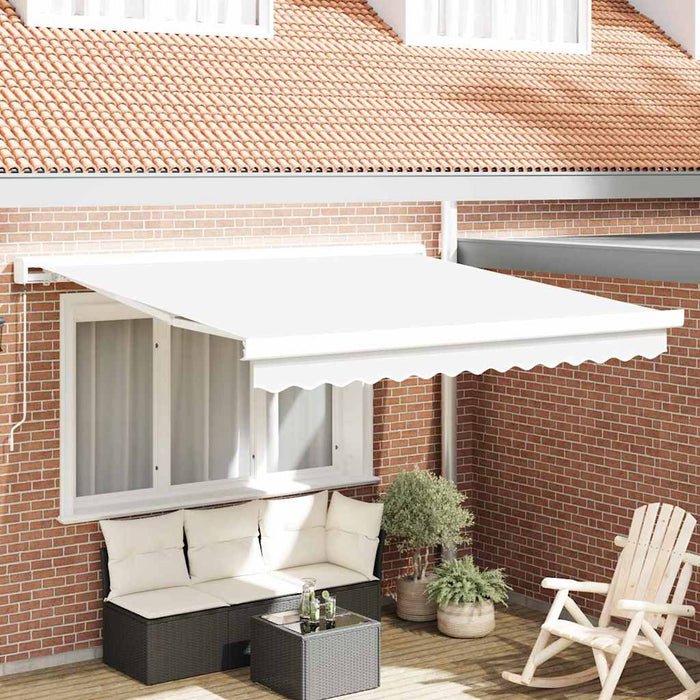 Pergolă manuală retractabilă albă 350 x 250 cm - WALTI WALTI