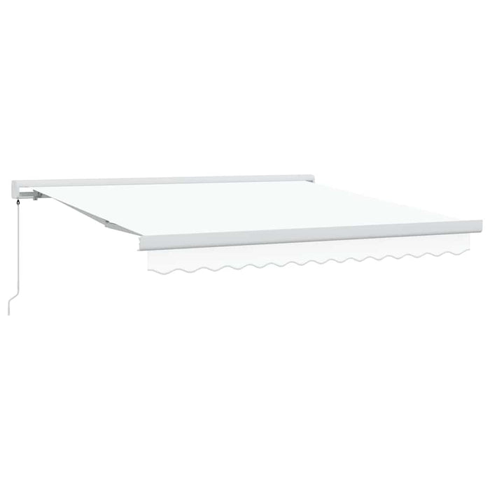 Pergolă manuală retractabilă albă 350 x 250 cm - WALTI WALTI