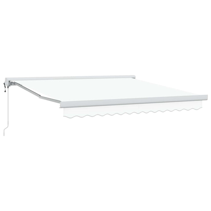 Copertină Alb 350 x 250 x 165 cm Poliester și Aluminiu - WALTI WALTI