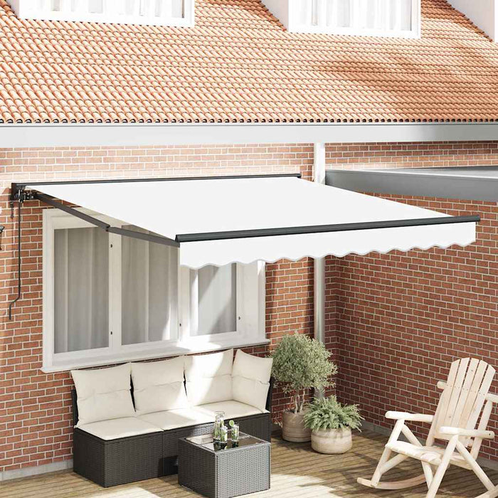 Cortina Retractabilă Alb 350 x 250 cm Poliester și metal - WALTI WALTI