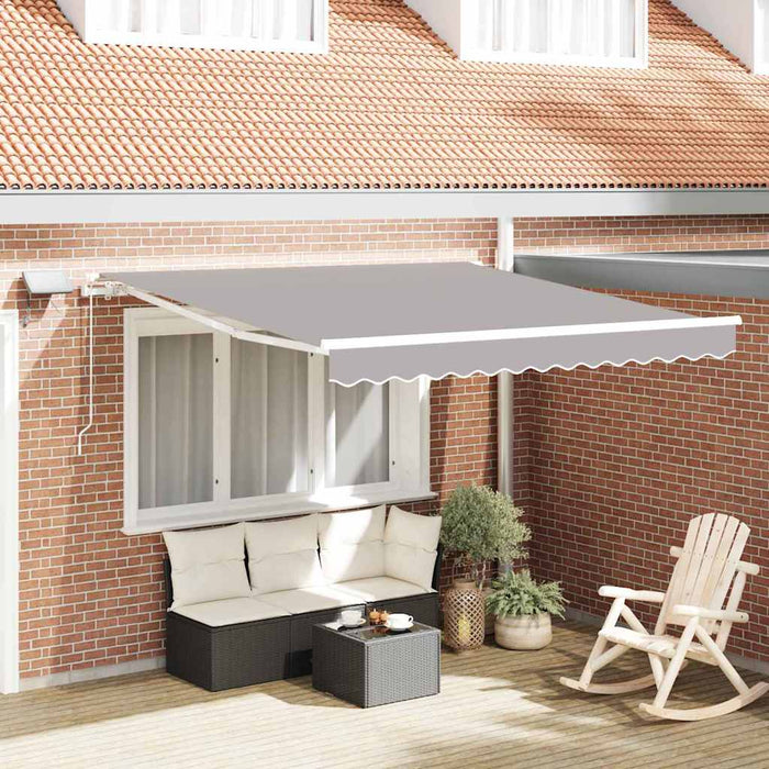 Cortina Retractabilă Manual Gri deschis 350 x 250 cm - WALTI WALTI