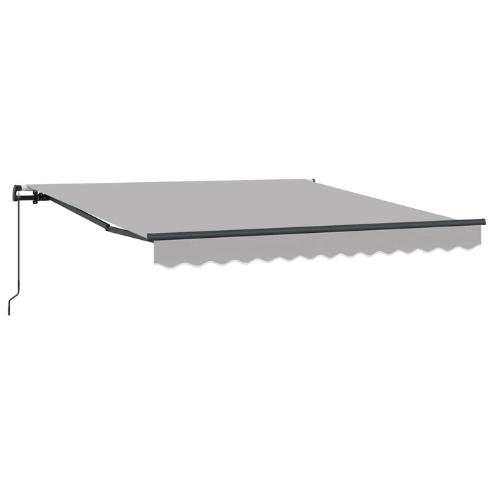 Cortina Retractabilă Gri deschis 350 x 250 cm Poliester și oțel - WALTI WALTI