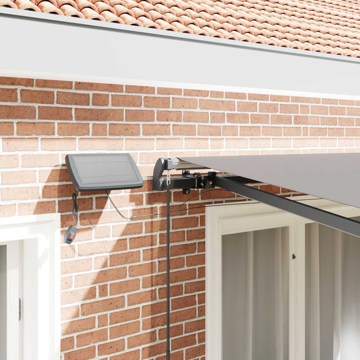 Copertină retractabilă Gri deschis 350 x 250 cm WALTI