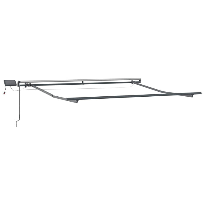 Copertină retractabilă Gri deschis 350 x 250 cm WALTI