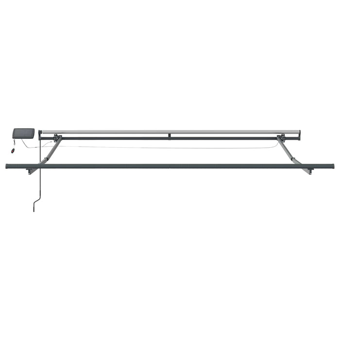 Copertină retractabilă Gri deschis 350 x 250 cm WALTI
