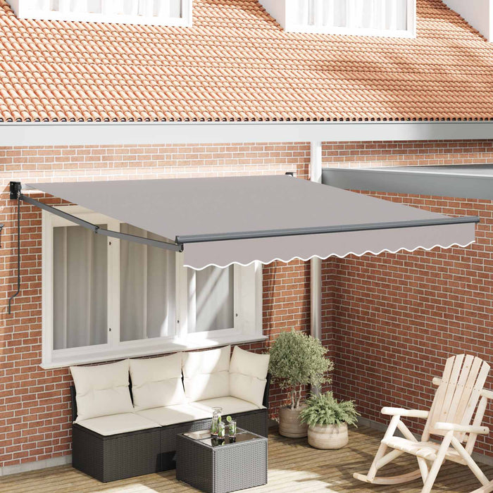 Cortina Retractabilă Manual Gri deschis 350 x 250 cm - WALTI WALTI