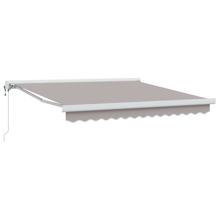 Copertină Gri deschis 350 x 250 x 165 cm Poliester și Aluminiu - WALTI WALTI