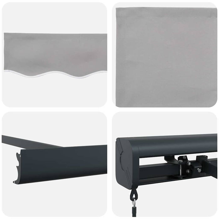 Saună manuală retractabilă , gri deschis, 350 x 250 cm - WALTI WALTI