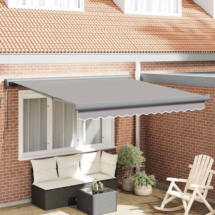Saună manuală retractabilă , gri deschis, 350 x 250 cm - WALTI WALTI
