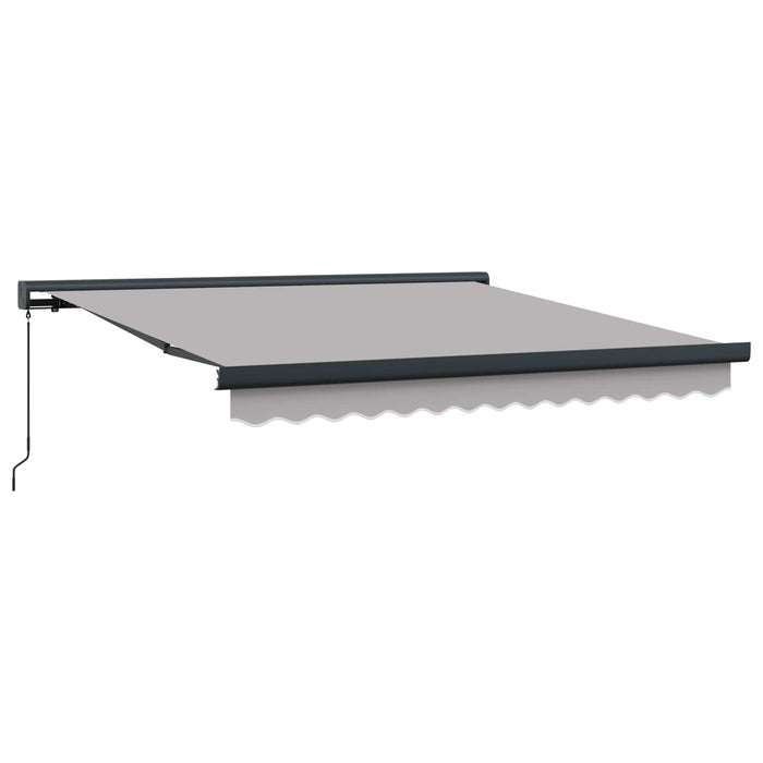 Copertină retractabilă Gri deschis 350 x 250 cm WALTI