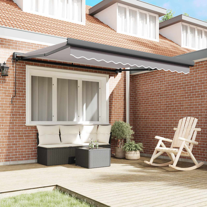 Copertină retractabilă Gri deschis 350 x 250 x 165 cm WALTI