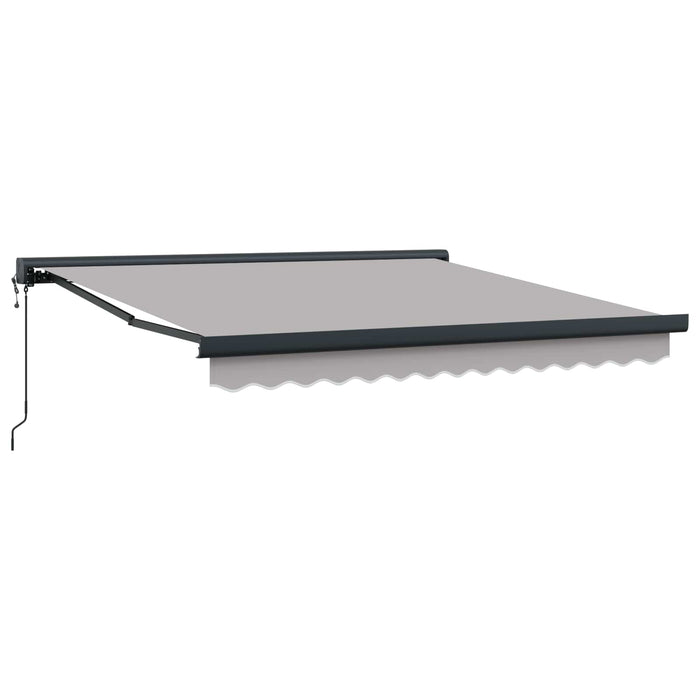 Copertină retractabilă Gri deschis 350 x 250 x 165 cm WALTI
