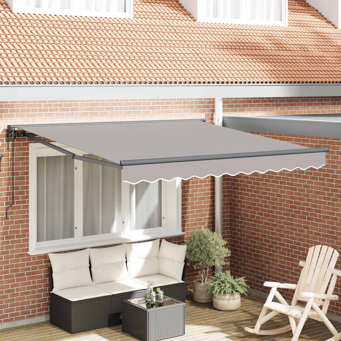 Cadru de copertină Gri deschis 350 x 250 cm WALTI