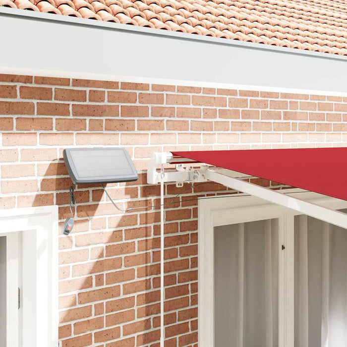 Cortina Retractabilă Roșu 350 x 250 cm Material textil și oțel - WALTI WALTI