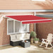 Cortina Retractabilă Roșu 350 x 250 cm Poliester și metal - WALTI WALTI