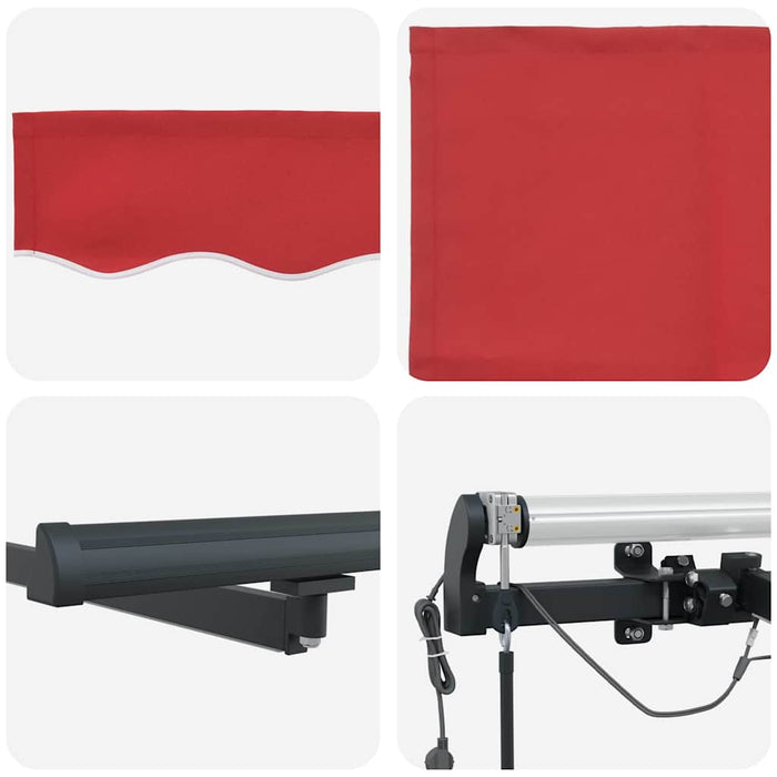 Țesătură pentru copertină cu Roșu 350 x 250 cm Poliester - WALTI WALTI