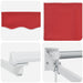 Cortina Retractabilă Roșu 350 x 250 cm Poliester și Aluminiu - WALTI WALTI