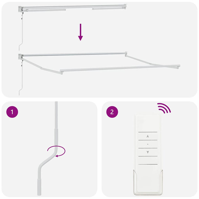 Copertină retractabilă Roșu 350 x 250 cm Poliester și metal WALTI