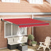 Cortina Retractabilă Roșu 350 x 250 cm Poliester și Aluminiu - WALTI WALTI