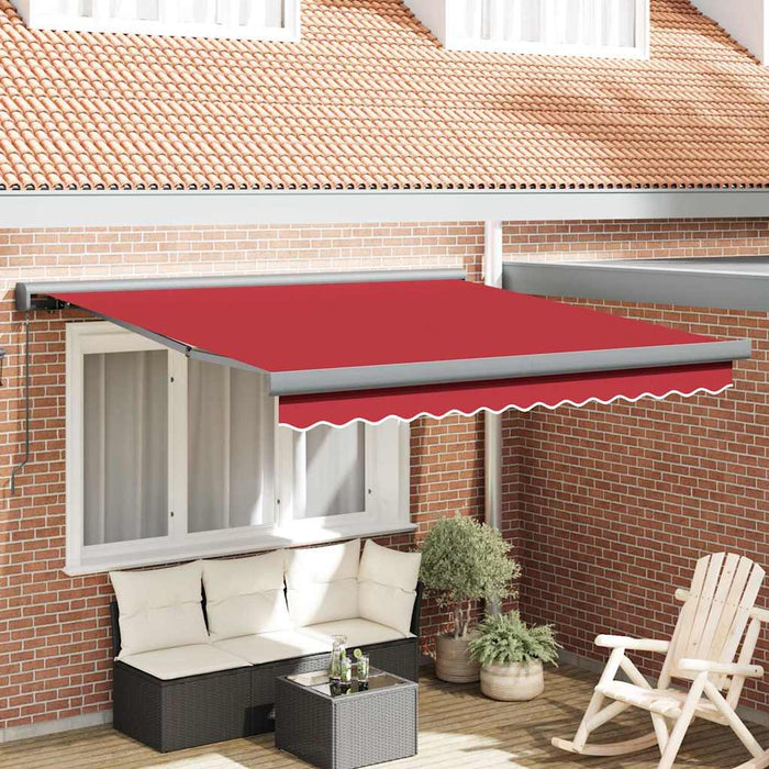 Obloane retractabile manuale roșii 350x250 cm - WALTI WALTI