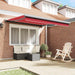 Obloane retractabile manuale roșii 350x250 cm - WALTI WALTI